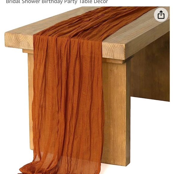 Other - Rust cheesecloth runners